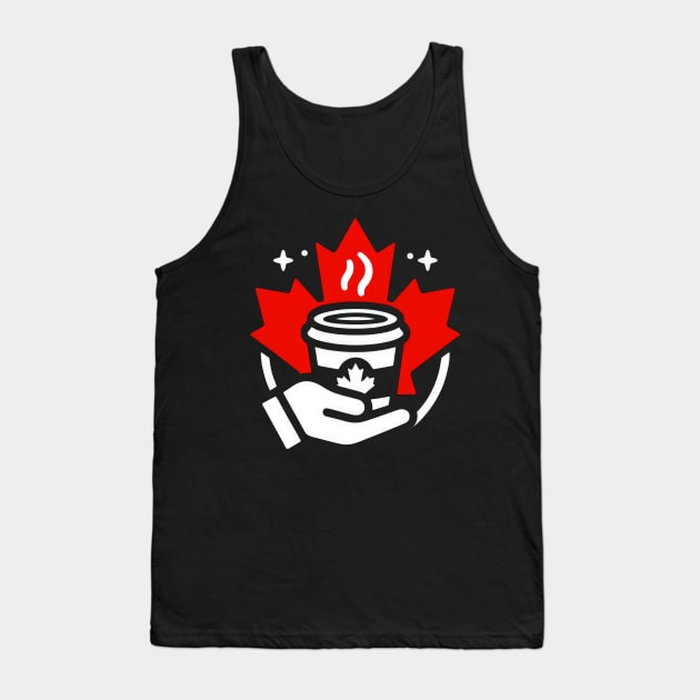 Maple Leaf Coffee Tank Top by Coffee Lover Finds